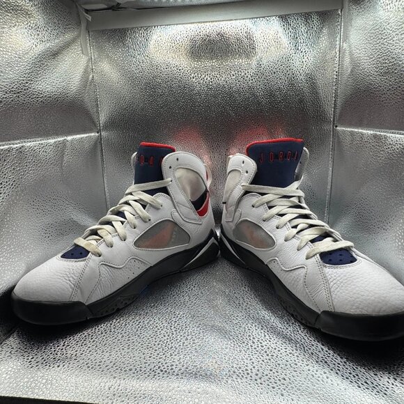 Size 10‎ Air Jordan 7 Retro BCFC Paris Saint-Germain White Mens Shoes CZ0789-105